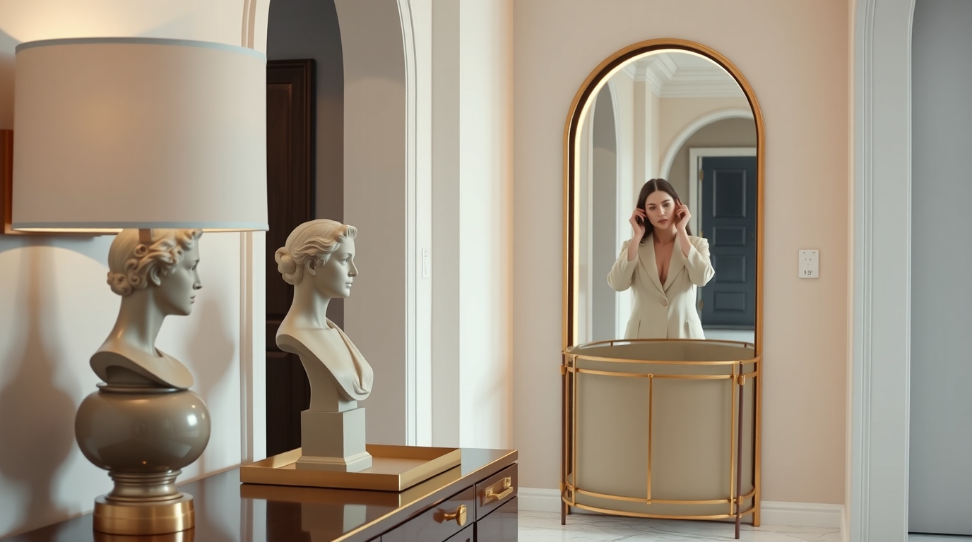 Изысканная керамическая ваза Flat A в японском стиле