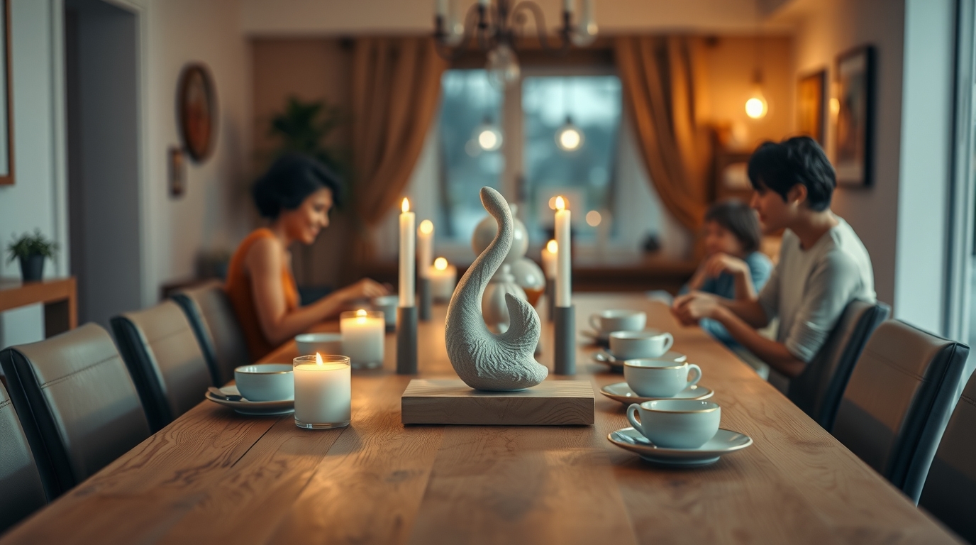 Изысканная керамическая ваза Flat A в японском стиле