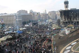 Події на Майдані, Фото: A1, CCO   - Я його не вчив, а просто поїхав в Росію працювати, коли мені було шістнадцять років, там я росіянин і вивчив