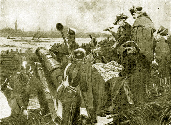 10 (21 грудня) зі сходом сонця почалася підготовка штурму вогнем з флангових батарей, з острова і з судів флотилії (всього близько 600 гармат)