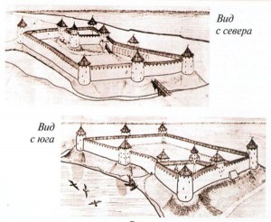 Зі східного боку до фортеці примикав ставок, який виконував роль рову