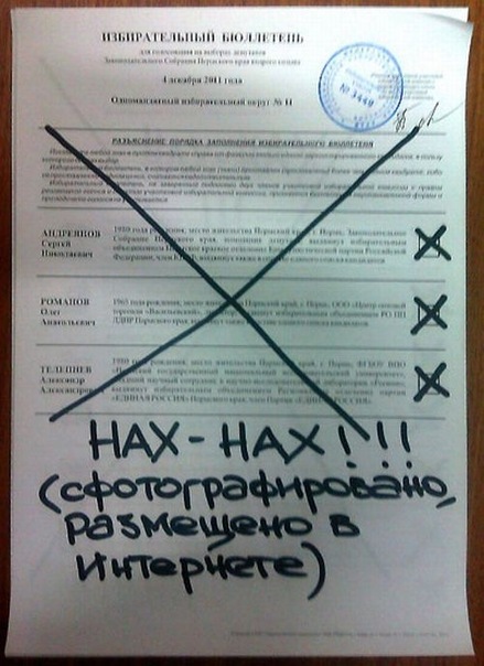 Я сам один особисто перекреслив, так як не було гідних кандидатів у мери нашого міста