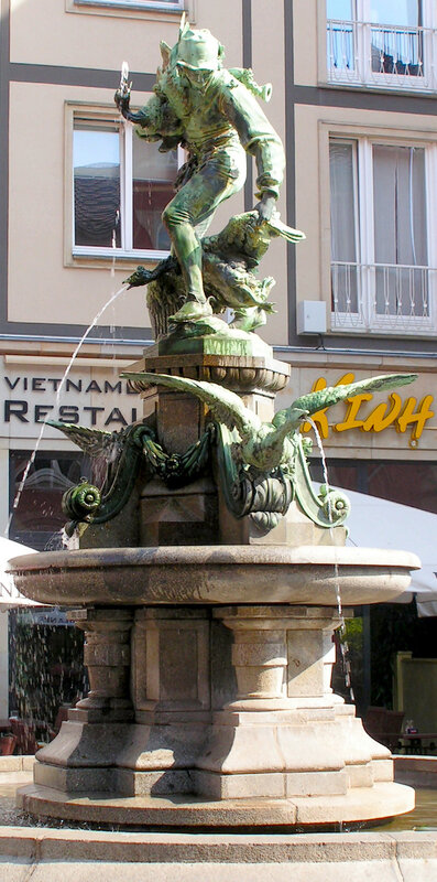 прекрасний барочний фонтан