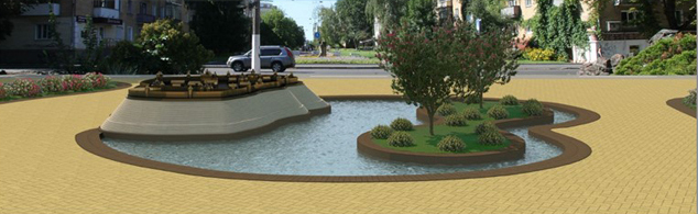 У центральній частині парку ім