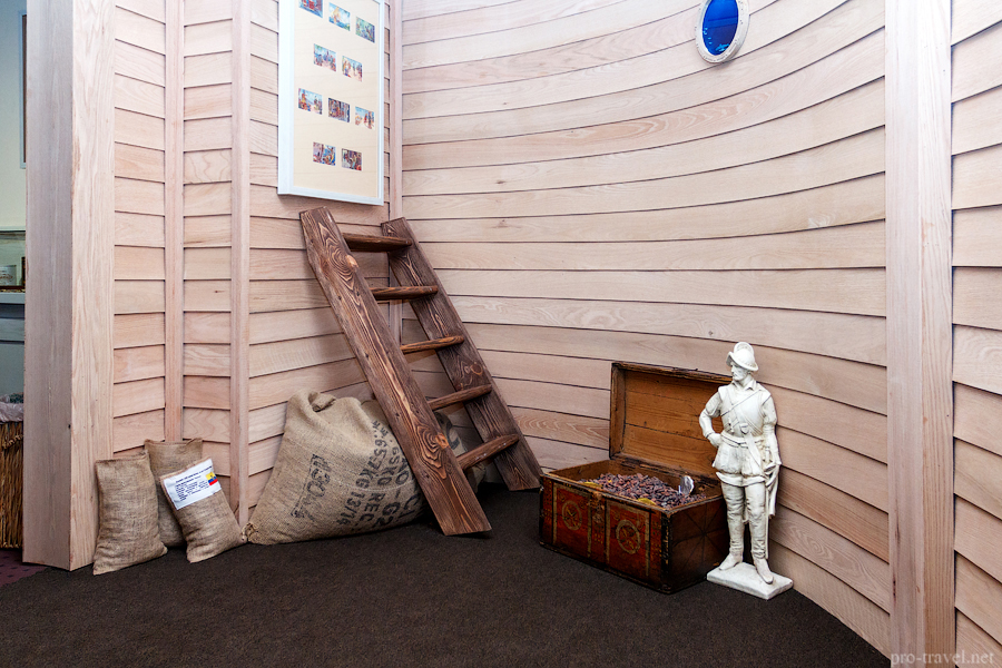 Макет корабля Санта-Марія, на якому Колумб в 1492 році відкрив Америку