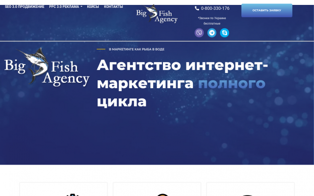 Настройка рекламной компании от Big Fish Agency Настройка рекламной компании от Big Fish Agency