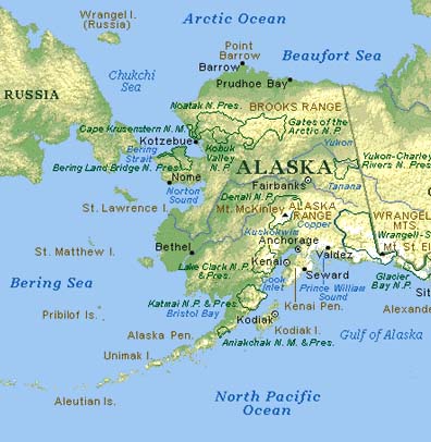 Аляска, відкрита в 1732 російської експедицією під керівництвом М