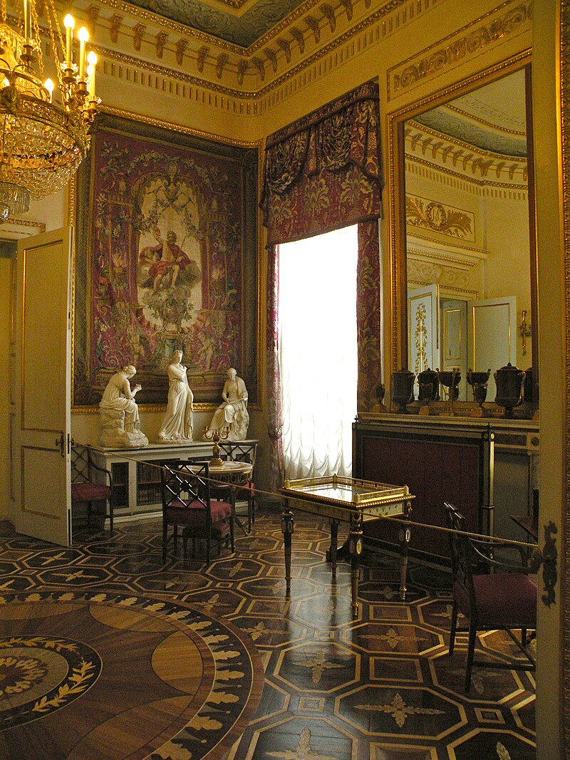 Ряд павільйонів і бібліотека в Павлівському палаці (1815-1822)