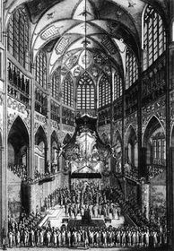 Коронація Леопольда Другого   Ще до приїзду імператора в Прагу з Відня привезли чеську Святовацлавського корону разом з жезлом і державою