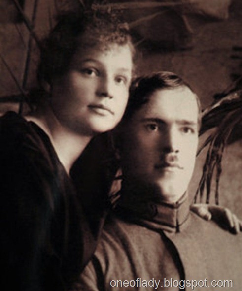 Майбутній маршал з дружиною Олександрою Зуйкова, 1924 рік