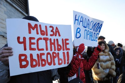 У суботу, 25 лютого 2012, в Петербурзі пройшов перший день протестного уїкенда - хода та мітинг за чесні вибори, організований Громадянським комітетом