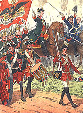 Крім того, до лав російської кавалерії були включені перші чотири гусарських полку: Сербська, Угорський, Грузинський і Молдавський, що називалися по іменах складали їх народностей